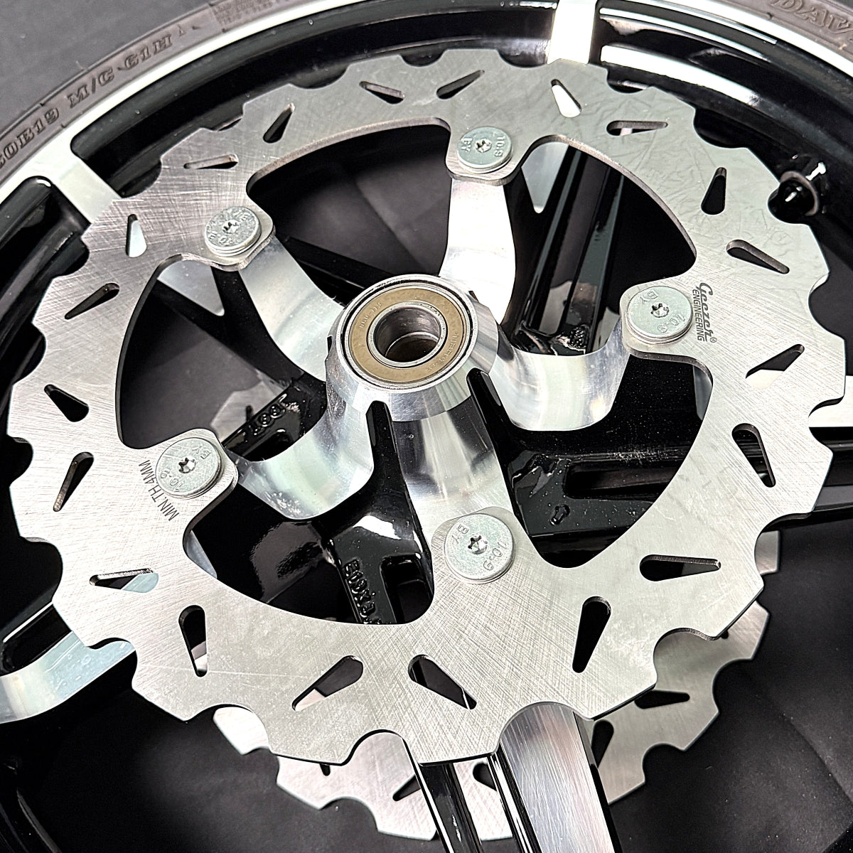 12.6" spoke-mounted front and 11.8" rear Performance Brake Rotor kit for Touring models