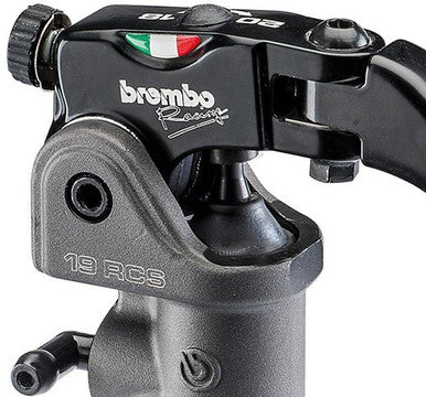 BREMBO 19 RCS RADIAL BRAKE MASTER CYLINDER W/ FOLDING LEVER (FOR 1" or 7/8" BAR)
