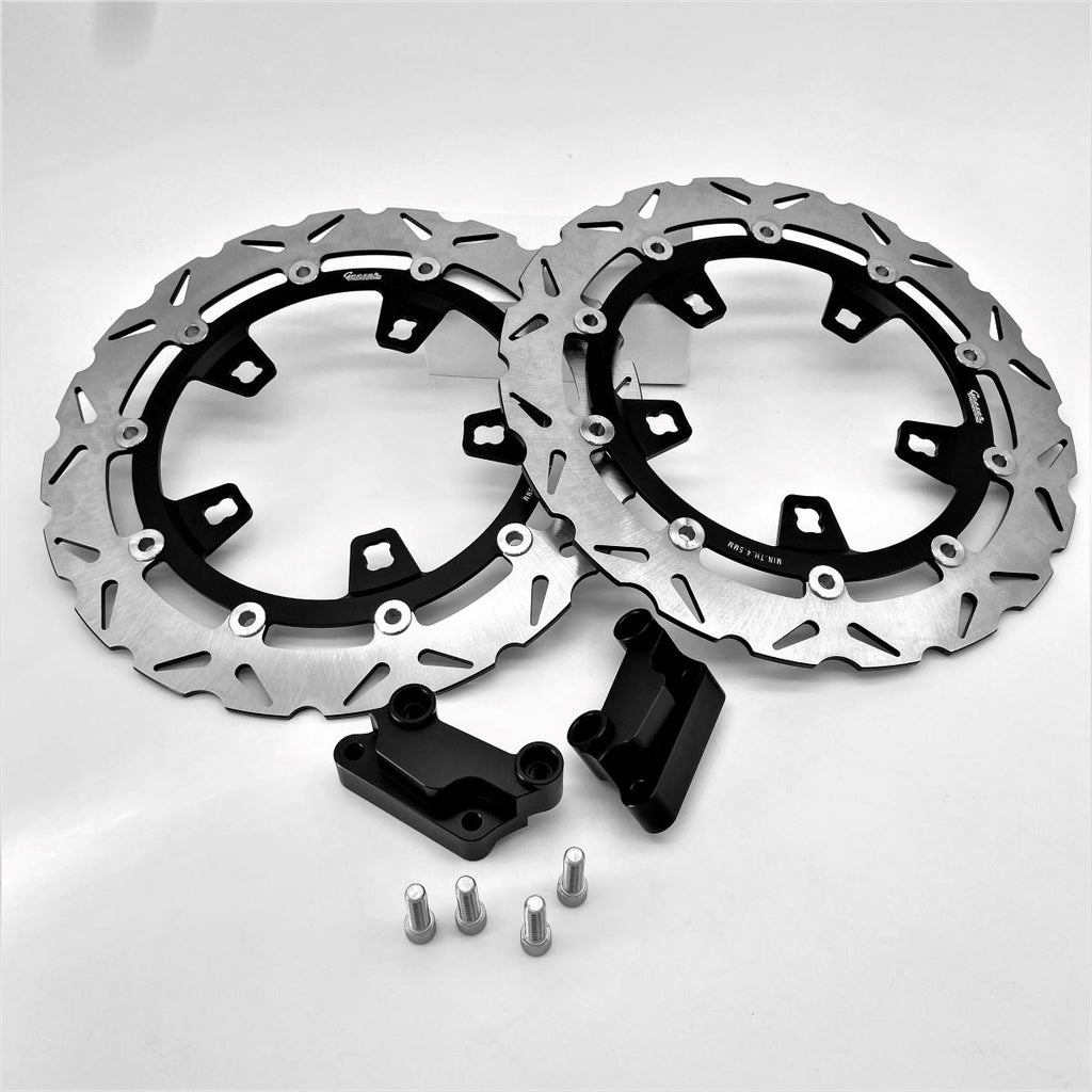 14-inch 'Enforcer' style Floating Brake Rotors with standoffs - designed for OEM touring calipers 2008-2023