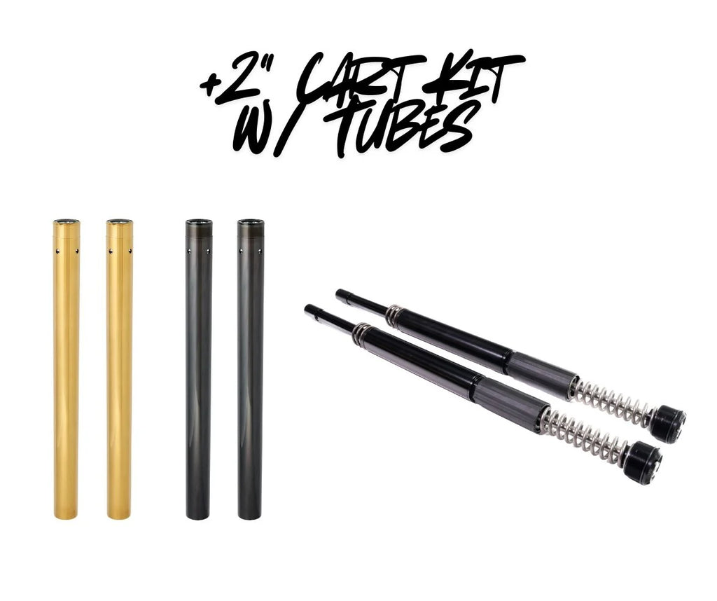 RWD RS-1F Touring +2" Fork Cartridge Kit W/ Extended Tubes