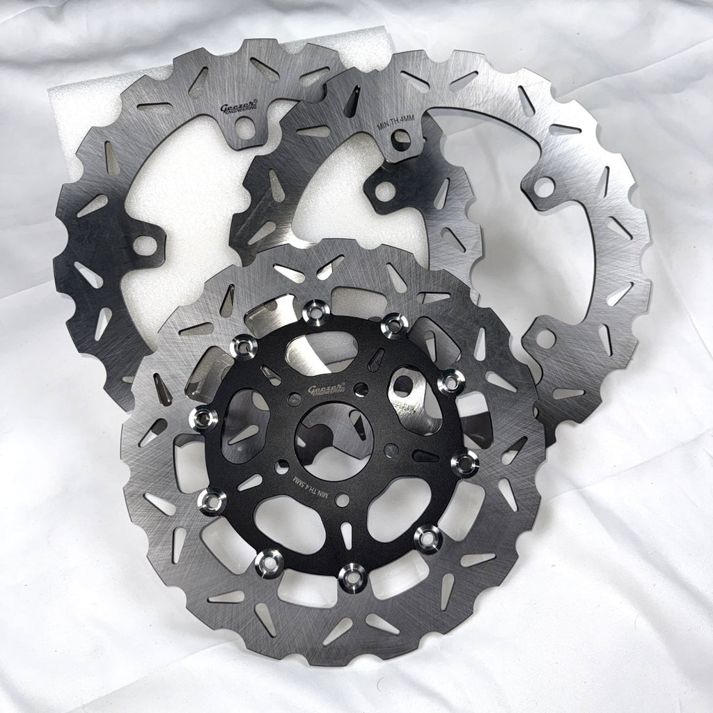 12.6" spoke-mounted front and 11.8" rear Performance Brake Rotor kit for Touring models