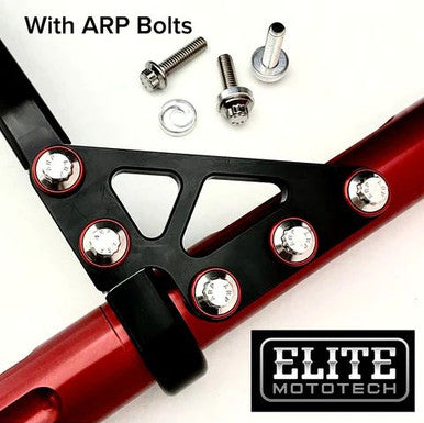 Elite Harley-Davidson Sportster Crash Bar  with ARP bolts and Colored Beauty Washers