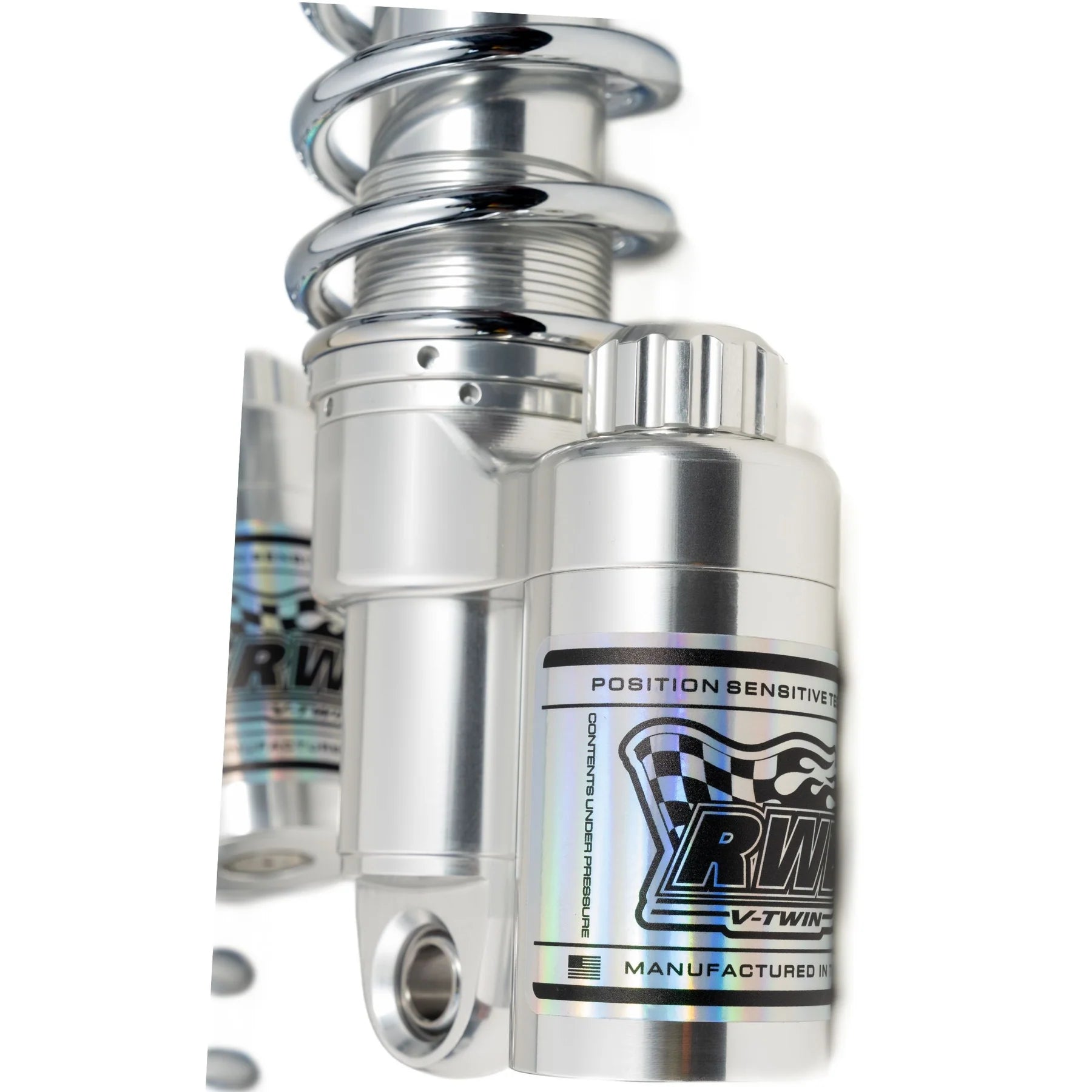 RWD RS-2 Rear Shock Absorber (POLISHED BODY / CHROME SPRINGS)