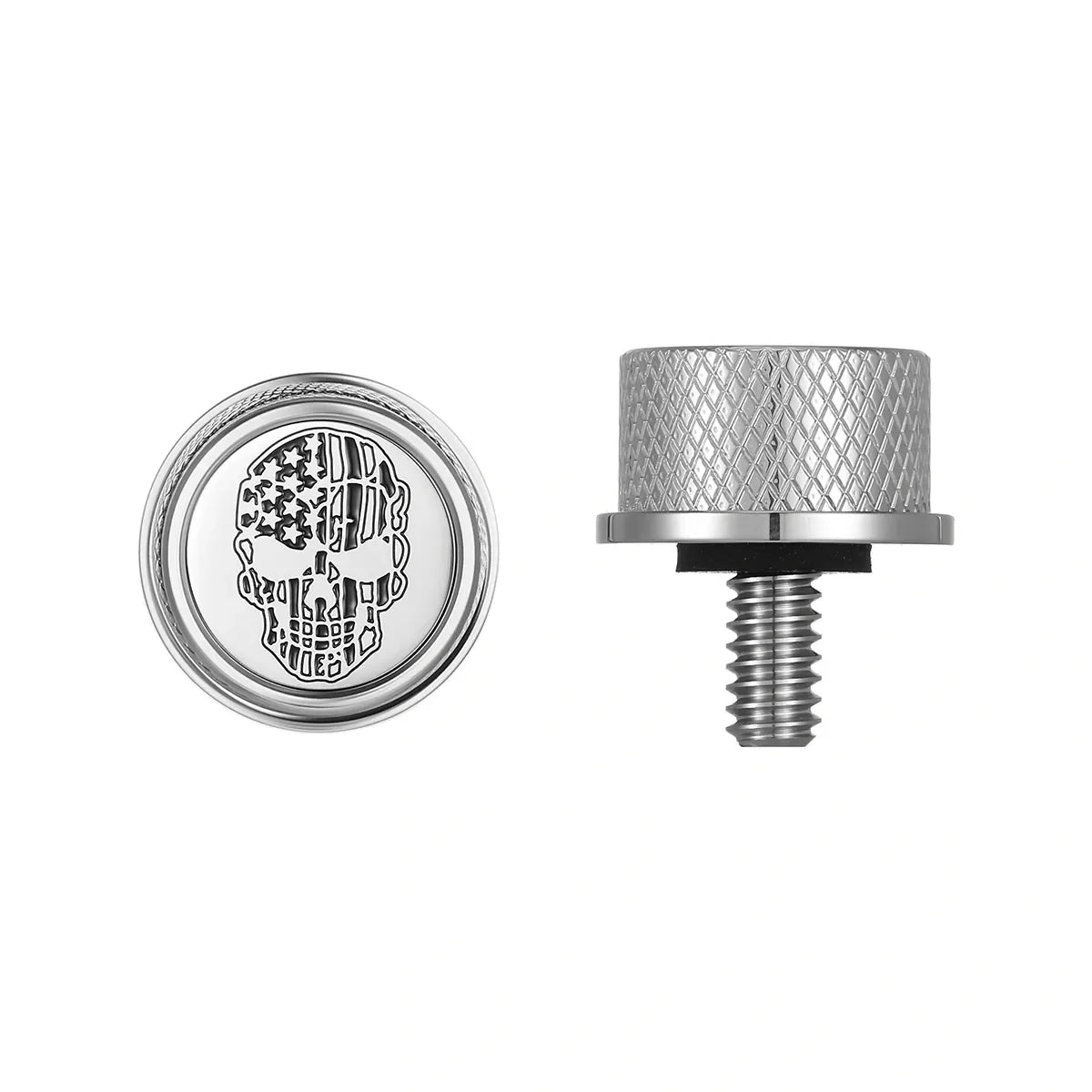 Stainless-Steel Seat Screw with Graphic Emblem