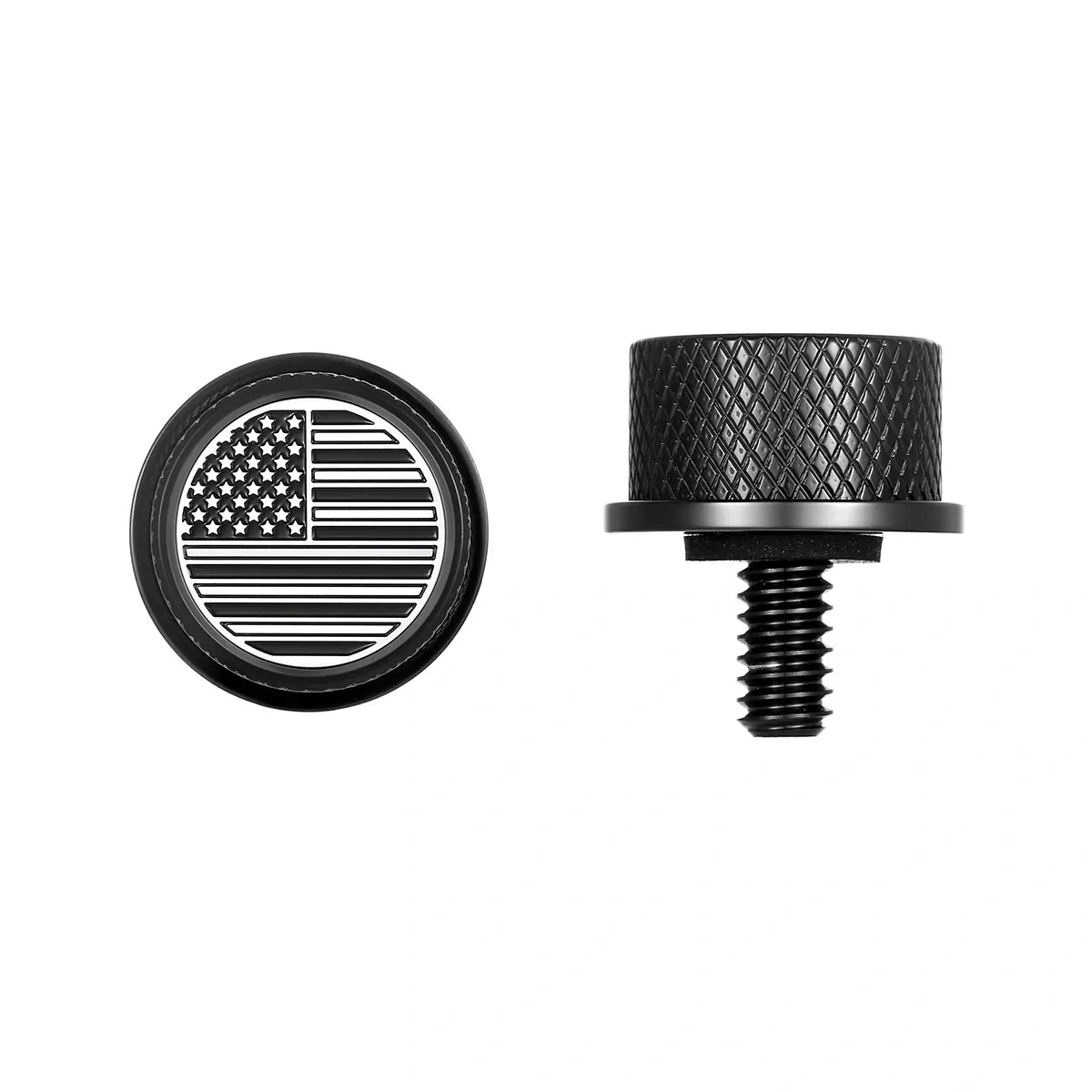 Stainless-Steel Seat Screw with Graphic Emblem