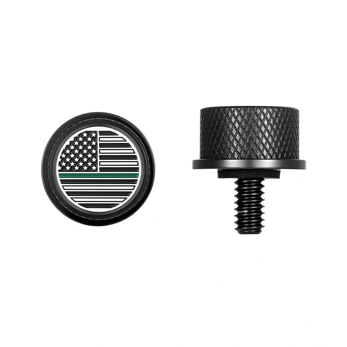 Stainless-Steel Seat Screw with Graphic Emblem