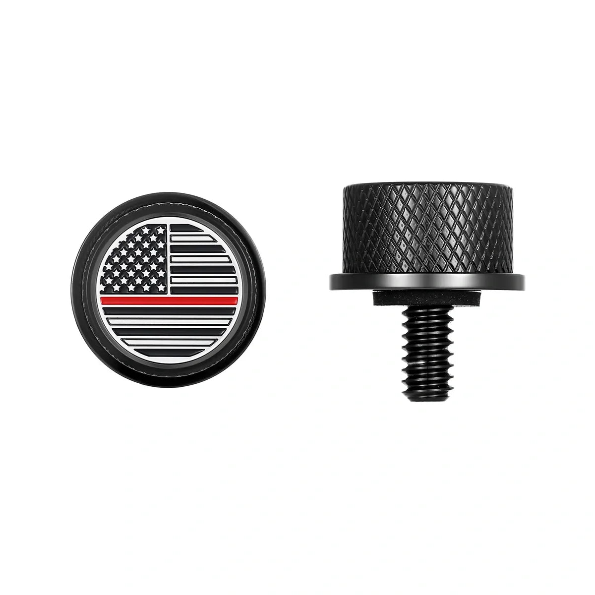 Stainless-Steel Seat Screw with Graphic Emblem