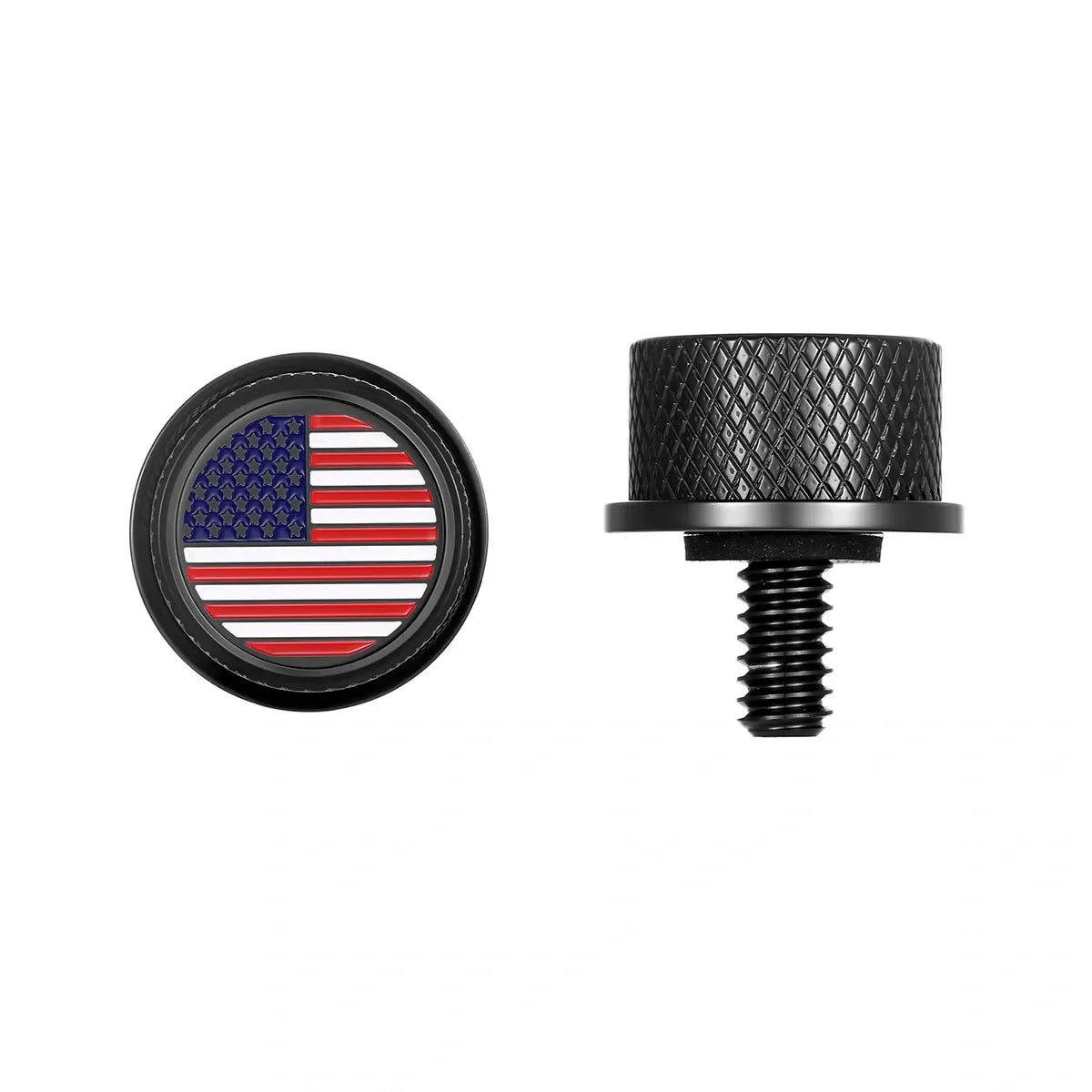 Stainless-Steel Seat Screw with Graphic Emblem