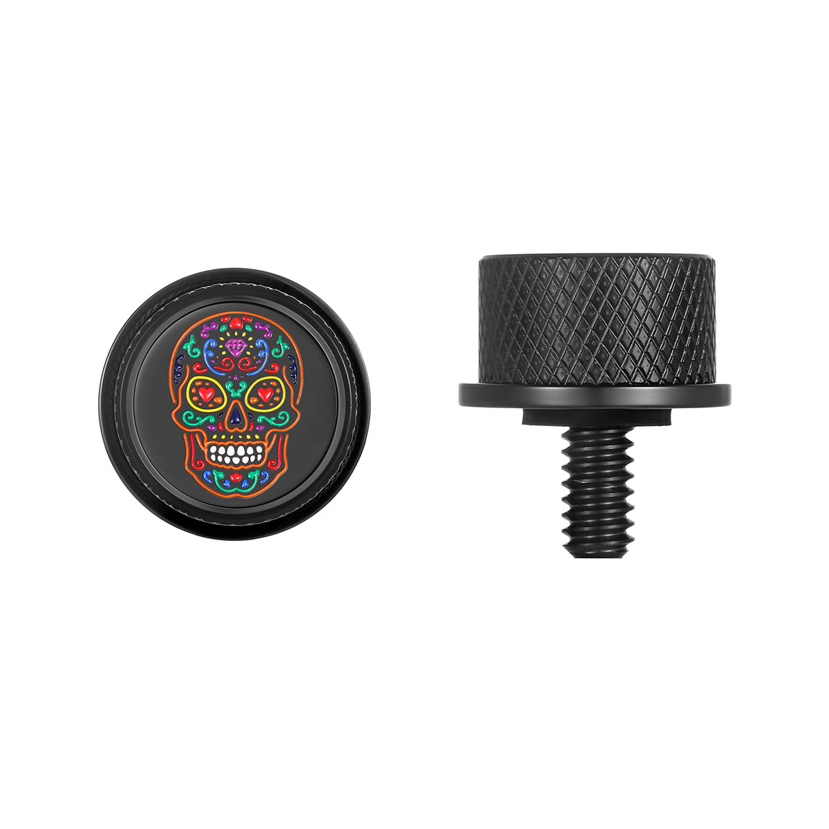 Stainless-Steel Seat Screw with Graphic Emblem