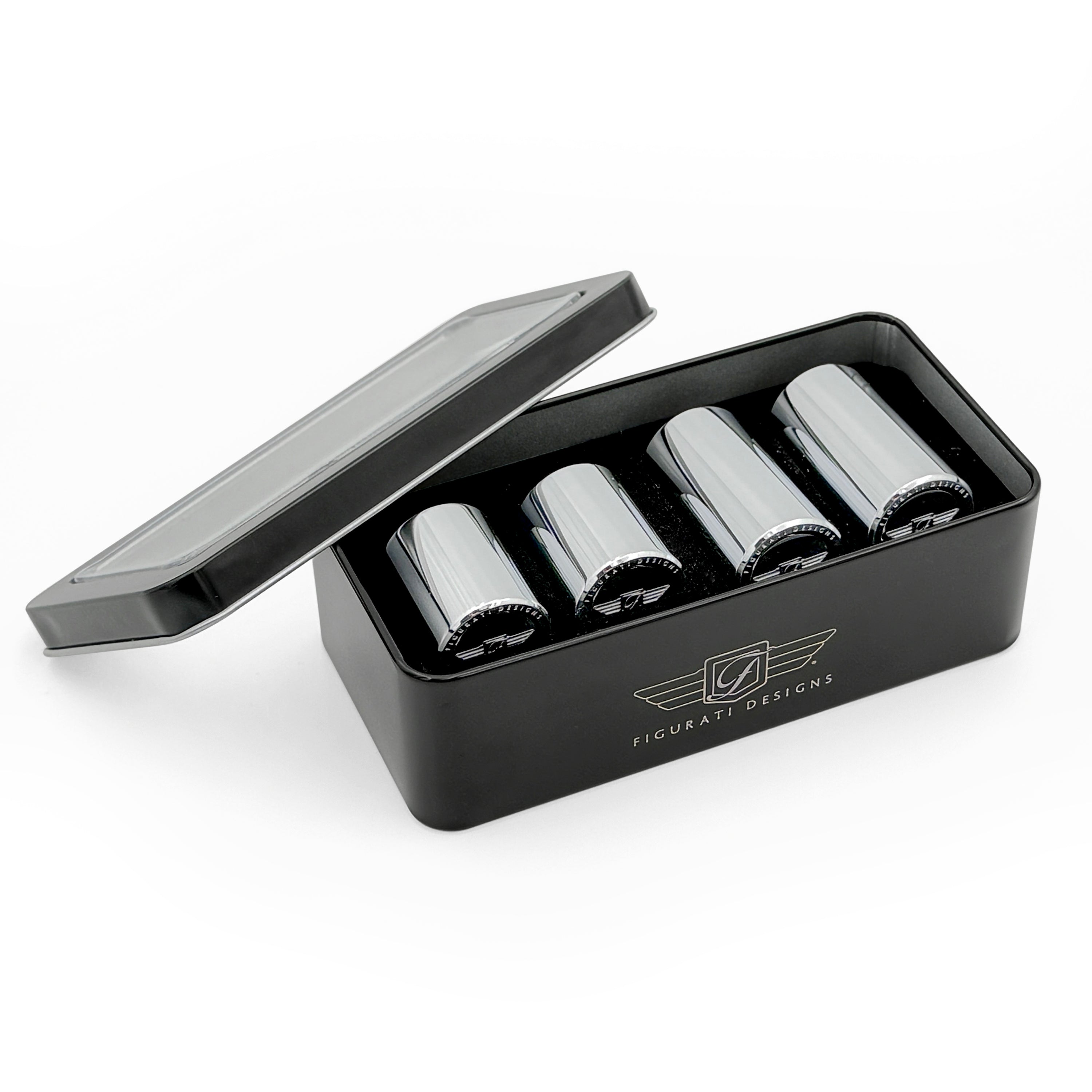 Figurati Designs Docking Cover Set for Harley-Davidson - Stainless-Steel
