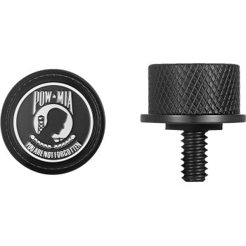 Stainless-Steel Seat Screw with Graphic Emblem