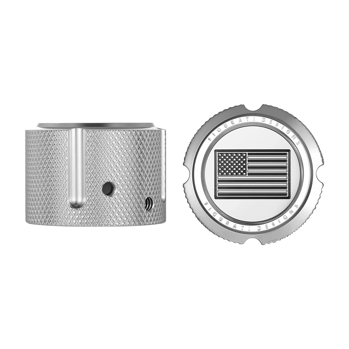 Harley-Davidson Stainless-Steel Front Axle Nut Covers