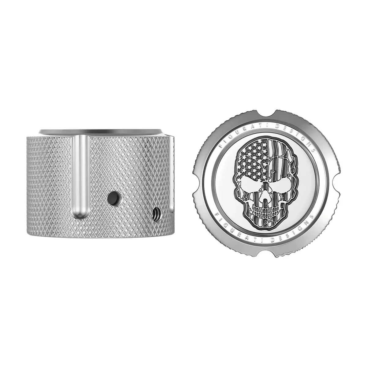 Harley-Davidson Stainless-Steel Front Axle Nut Covers