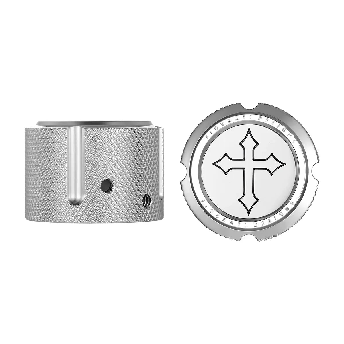 Harley-Davidson Stainless-Steel Front Axle Nut Covers