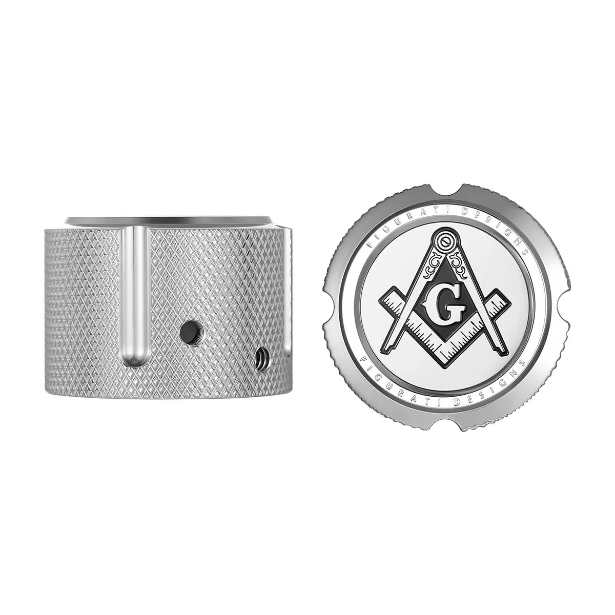 Harley-Davidson Stainless-Steel Front Axle Nut Covers