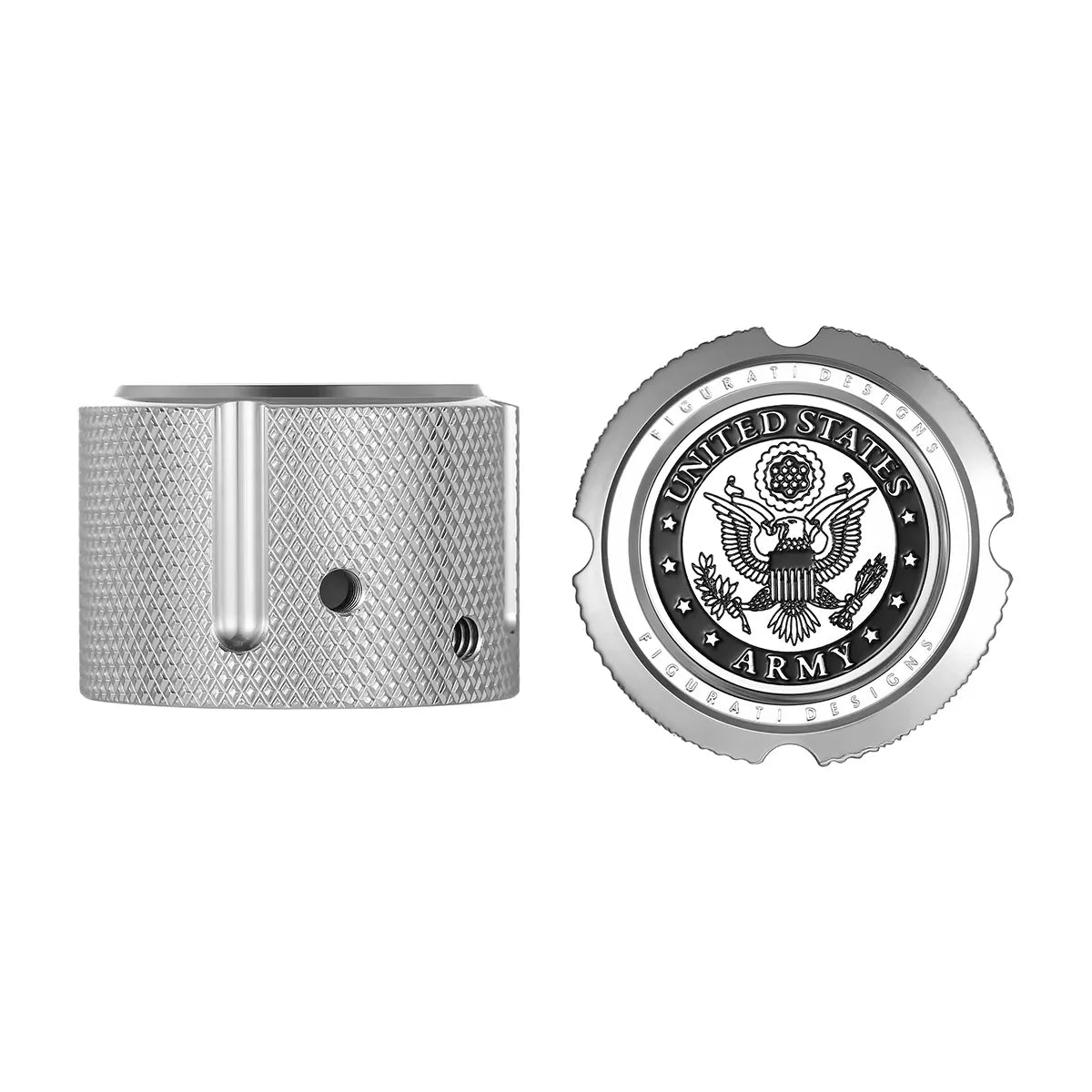 Harley-Davidson Stainless-Steel Front Axle Nut Covers