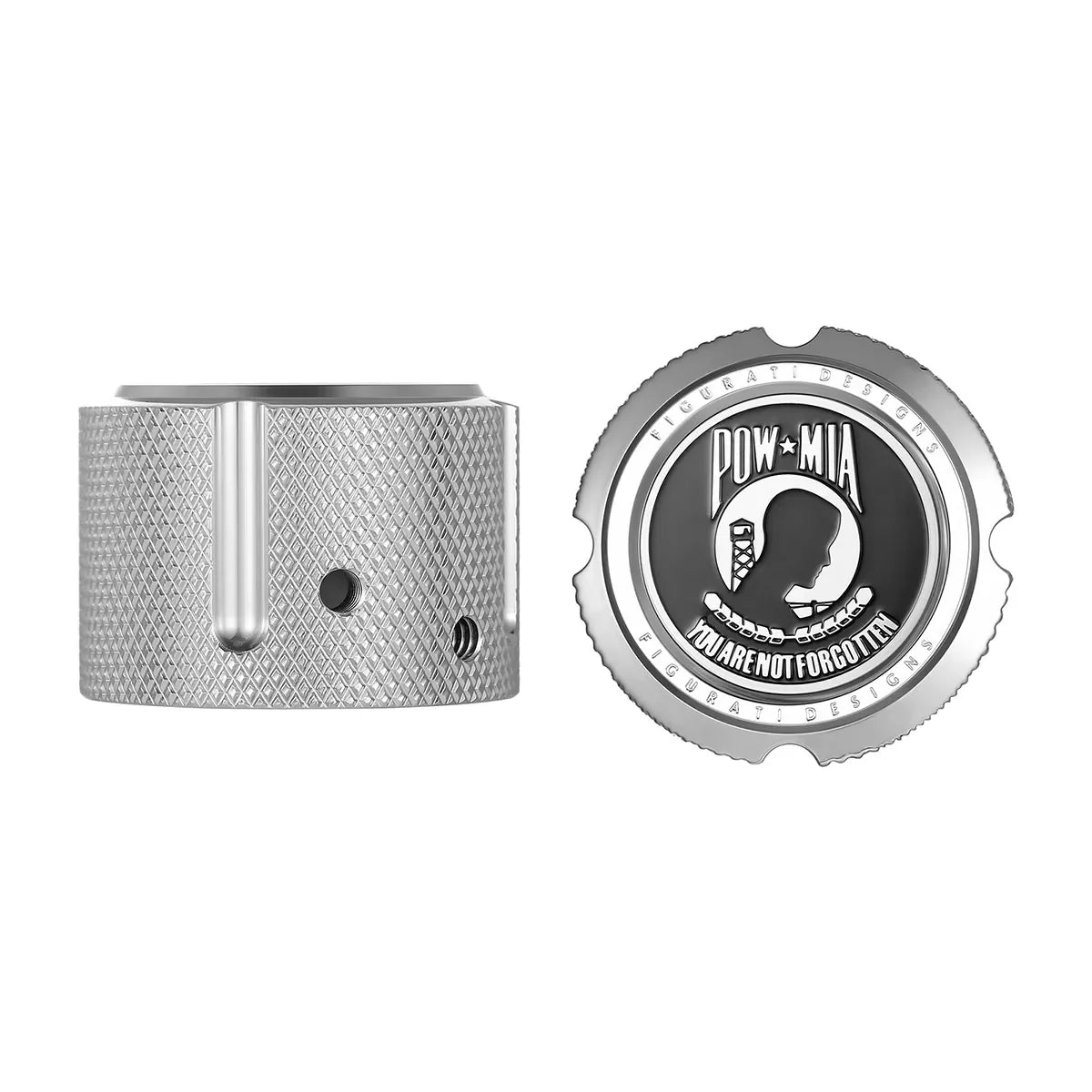 Harley-Davidson Stainless-Steel Front Axle Nut Covers
