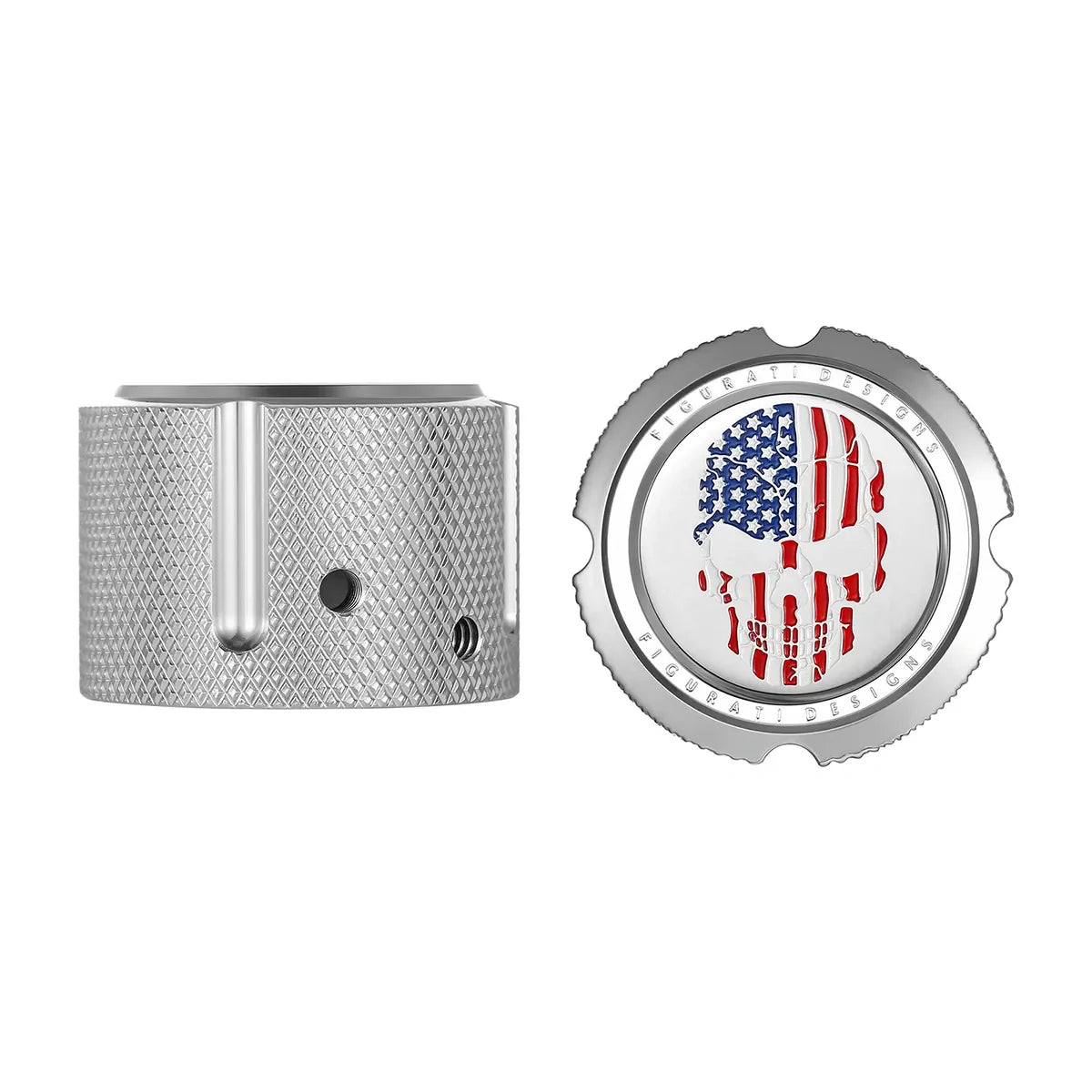 Harley-Davidson Stainless-Steel Front Axle Nut Covers