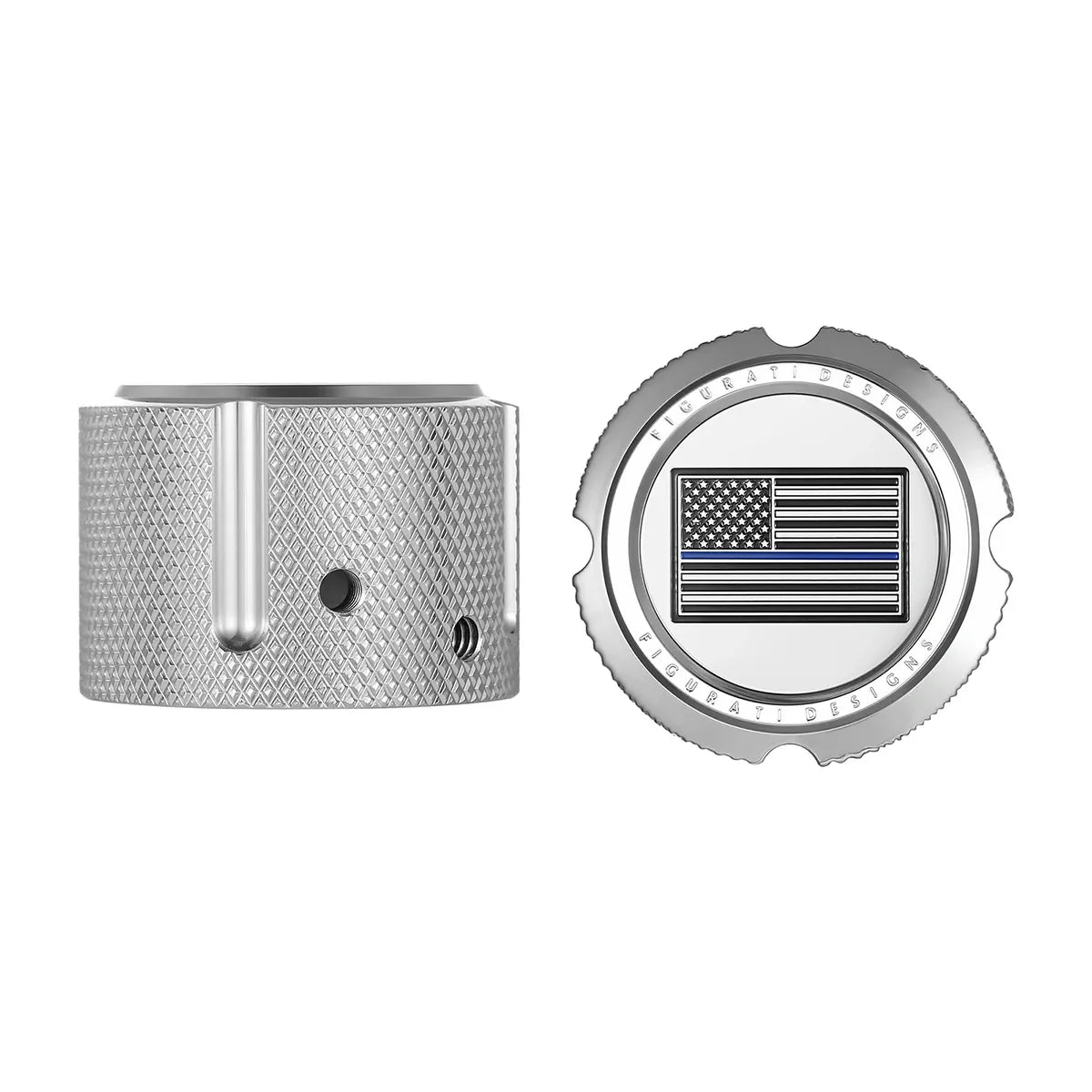 Harley-Davidson Stainless-Steel Front Axle Nut Covers