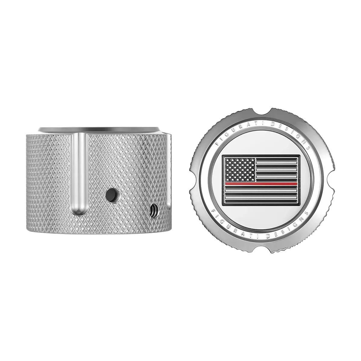 Harley-Davidson Stainless-Steel Front Axle Nut Covers