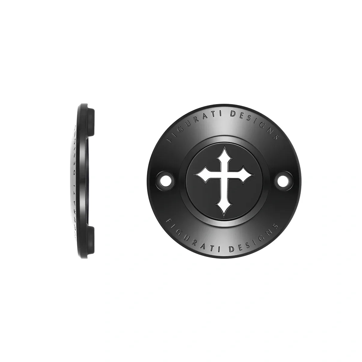 Harley-Davidson Stainless-Steel in Black Cross M8 Timing Cover