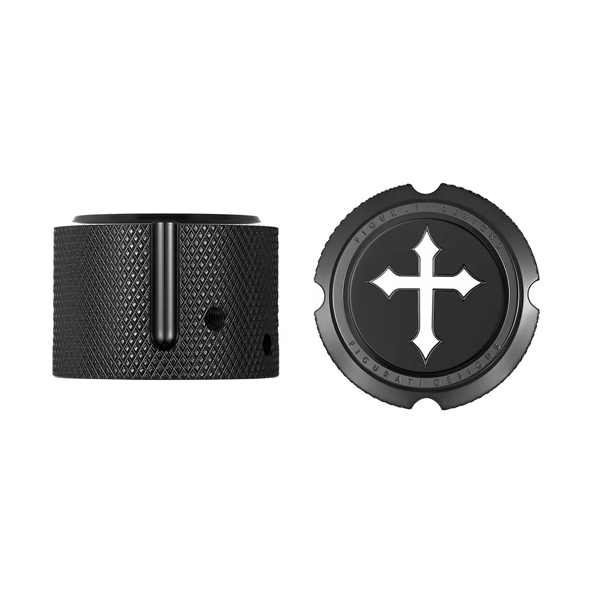 Harley-Davidson Stainless-Steel Front Axle Nut Covers
