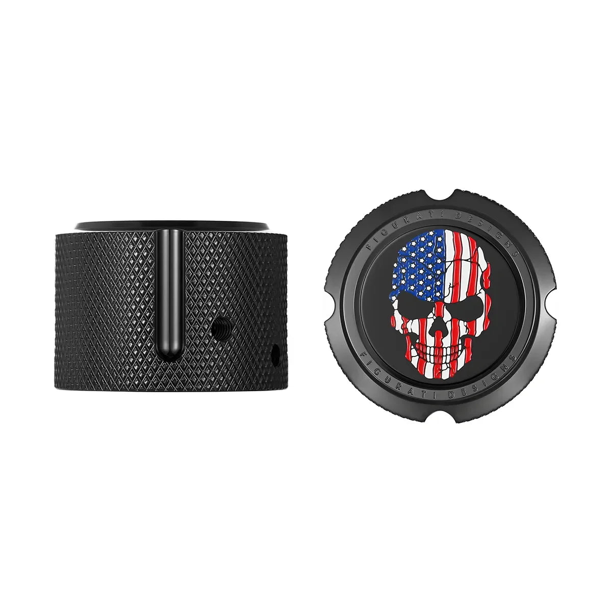Harley-Davidson Stainless-Steel Front Axle Nut Covers