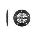 Harley-Davidson Stainless-Steel in Black Maltese Cross - FIRE Twin Cam Timing Cover