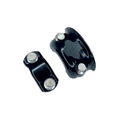 Black Elite Mototech Harley-Davidson EZ-PULL Clutch Perch Clamp & Right Master Clamp + 4 ARP 12 point bolts
