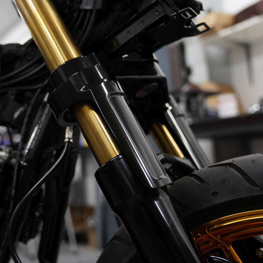 GOLD & BLACK 49MM FORK TUBES, FLT image 2