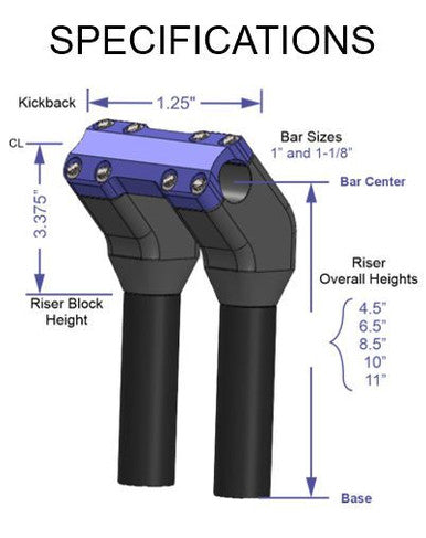 Straight Revolver Series Risers