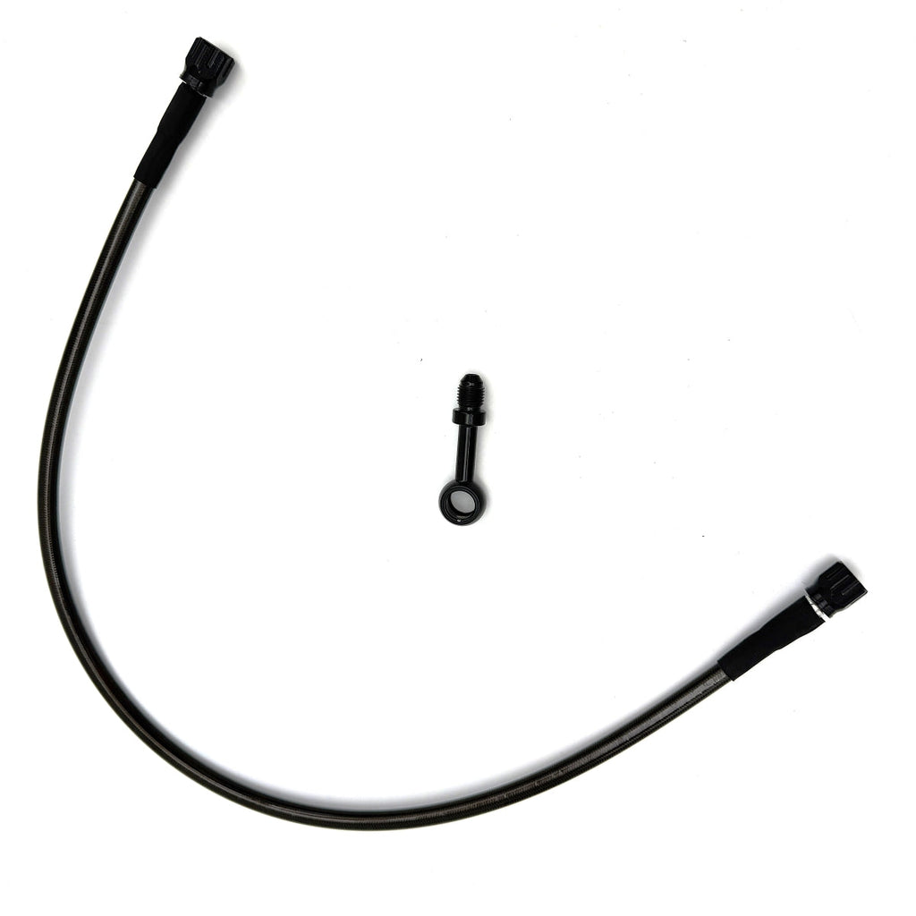AN3 upper brake line and banjo for non-ABS 49mm fork conversion kit